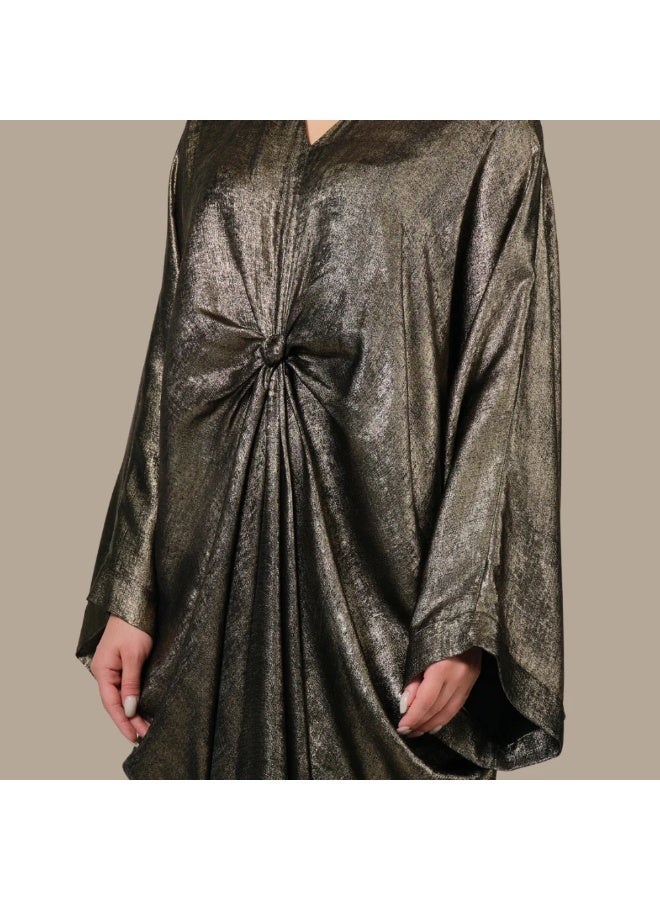 QABEELA RAM25 JAMILA METALLIC KNOT KAFTAN - Image 2